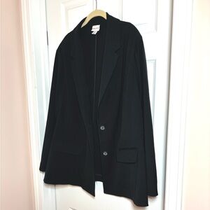 Ava & Viv Classic Black Blazer- Women’s Plus Size 2X